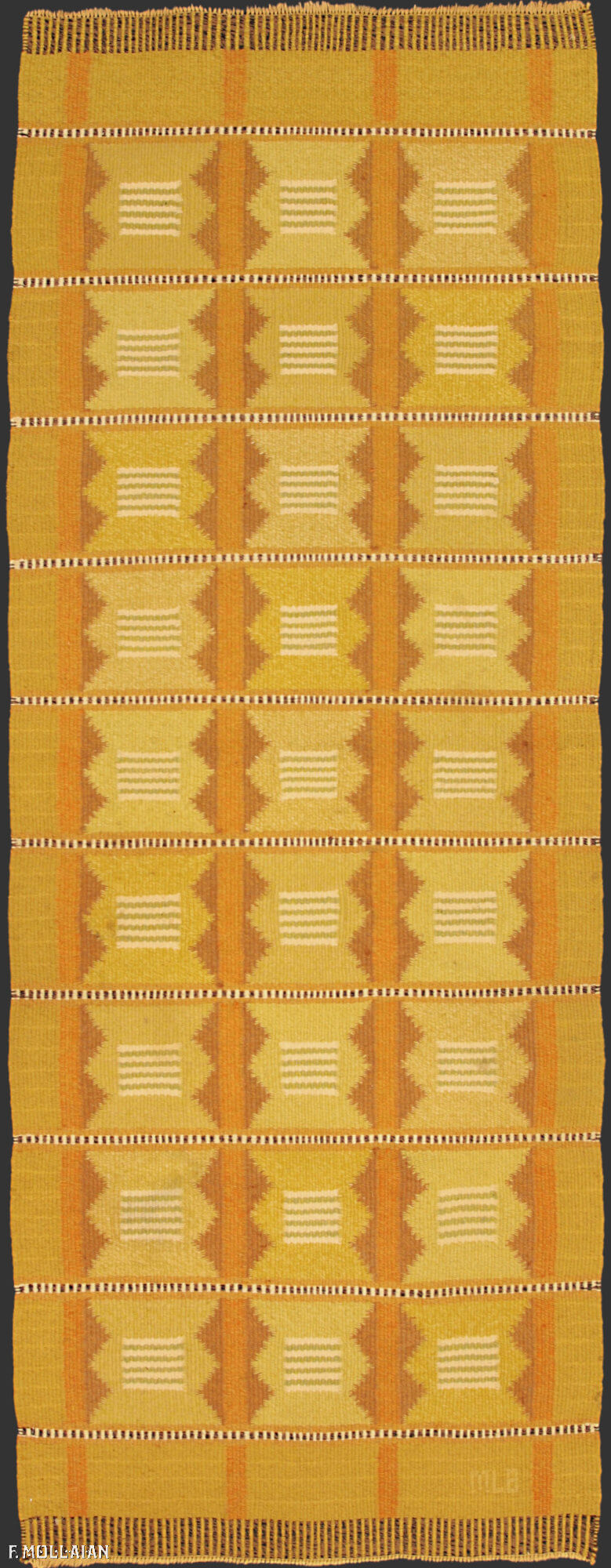 Semi-Antique Suédois Kilim n°:51376341